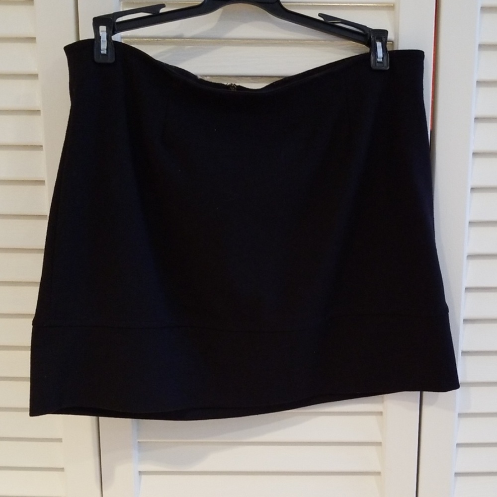 Black short skirt